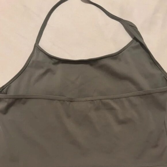 Gymshark Grayish/ green halter Sports Bra/ top - Picture 3 of 4